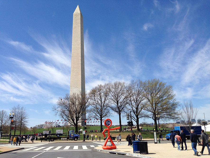 Cherry Blossom Wash Monument
